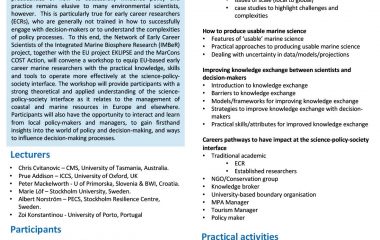 IMBER workshop program